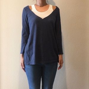 NEW Two by Vince Camuto Layered Top